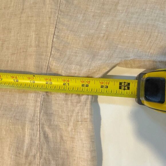 J. McLaughlin | Beige Linen Button Detail Tunic Blouse | Medium - Picture 11 of 12